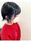 フェイスフレーミングカラーブルー