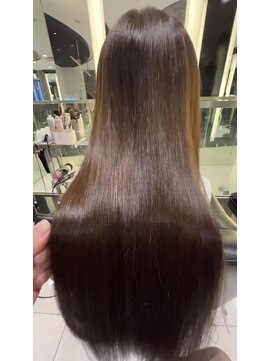 エアー 銀座タワー(AIR) プレミアムケアカラー/縮毛矯正/ツヤ髪スタイル【榛葉】