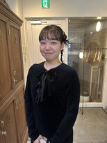 ヘアセット/カチモリ編みおろし/パーティーヘア/小顔/学割