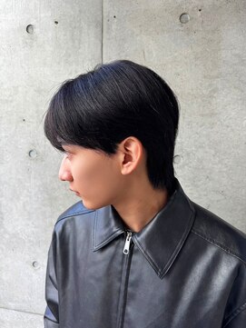 トゥイン 八王子(TWIN) ダウンパーマ/縮毛矯正/メンズ/ブルーブラック/韓国マッシュ