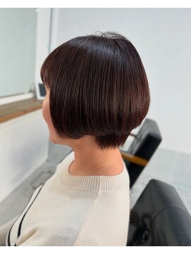 プラグ(Plug) ショートボブ/似合わせカット/ダークブラウン/大人女性/白髪染め