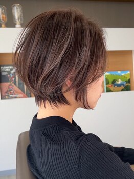 レーベン(LEBEN)の写真/手ぐしでまとまるオリジナルショートヘアー！全体のバランスも良くイメージ以上の仕上がりに！