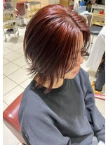 ソトエアンドマーブ 久喜店(SOTOE&marbb)&nbsp;ボルドーカラー/赤髪/ブリーチなしダブルカラー