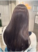 【立川cres奈佳子】ラベンダーブラウンカラー