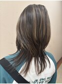 白髪ぼかしハイライト