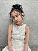 おだんごヘア ヘアアレンジ ヘアセット ゆるふわ 結婚式#浜松