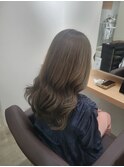 ロング×オリーブグレージュ