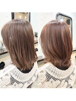 エトネ ヘアーサロン 仙台駅前(eTONe hair salon) 【大人女性】軽さを感じるミディアム