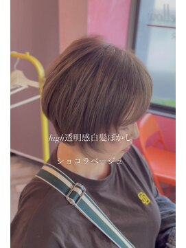 メロメロウ(Melo mellow) high透明感白髪ぼかし ショコラベージュ