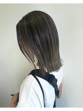 ヘアーラニッシュ 柏の葉キャンパス店(hair Lanish) 脱白髪染めシャドウルーツ/20代30代40代/シアグレージュ