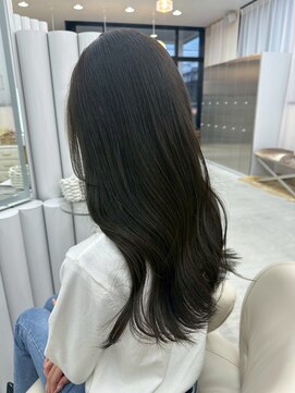 ユイマァル 岡山店(YUIMARL) ２０代３０代ロンググレージュブリーチなしダブルカラー