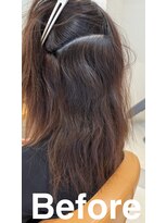 スリーク(SLEEK)&nbsp;SLEEK式髪質改善【縮毛矯正】ビフォー内側