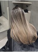 バレイヤージュレイヤーカットシャドウルーツバタフライカット