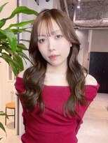 アルバム 銀座(ALBUM GINZA) 前髪カットロング顔周りレイヤー韓国ヘア_F41228