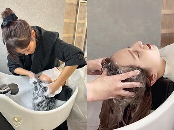 ニディー バイ デイジー(Nidee by Daisy)の写真/ウルトラファインバブルを使用した地肌ケアで贅沢なヘッドスパを！髪質改善＆リラックスタイムを楽しんで♪
