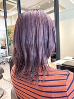 クラップス 弘明寺店(CLAPS)&nbsp;ミディアムレイヤー×ディープパープル