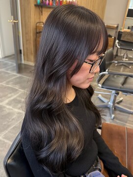 カノエ(canoe) ダークアッシュ顔周りレイヤー20代～50代【西新大濠荒戸】