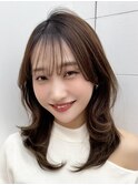 ミディアムレイヤースタイル