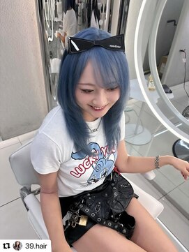 ガガ 心斎橋(GAGA) 前髪/イメチェン/アンブレラカラー/ピンクベージュ