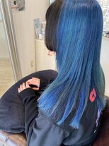 クラウン ヘア ラウンジ(CROWN hair lounge) 【クラウン】20代30代40代 姫カット×ハーフブルー