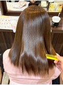 艶感ショコラブラウンストレート【下曽根駅】