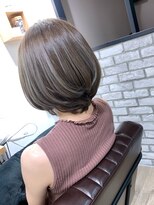 アヴァロン(AVALON) 伸ばし途中☆イルミナカラー×グレージュ