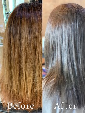 アークスヘアー 艶べージュ★スタイリング楽♪煌き美髪☆ナチュラルストレート