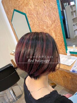 ダブルケーツー 倉敷店(wk-two) ☆ショートスタイルのバレイヤージュ☆