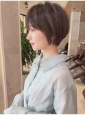 ボブミディアム髪型【30代40代50代】ストレートパーマ233