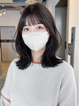 アルバム 池袋(ALBUM) メルティカラー ウェーブミディアム似合わせカット_ba423601