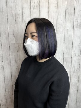 ビューティドレッセヤマノ 池袋パルコ(Beauty Dresse YAMANO) ラベンダーハイライトボブ