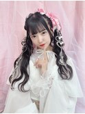 ハッシュカット/フルバング/似合わせカット/レッドブラウン