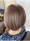 縮毛矯正ショートボブ