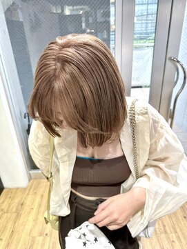 アルカナ 明治神宮前原宿(ARCANA) 前髪 マルチボブピンクベージュ インナーグレージュ ウルフ