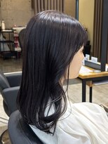 アトリエコア(Atelier Coa)&nbsp;顔周りレイヤーカットグレージュカラーくびれボブベージュカラー