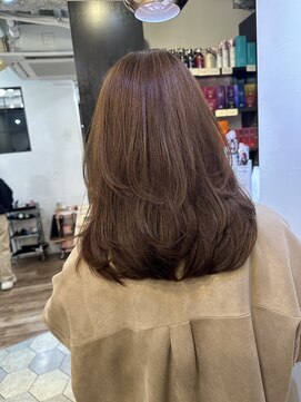 アリスバイアフロート 自由が丘(ALICe by AFLOAT) レイヤーカット／ワンカール／ベージュカラー