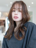 オースティン 流山おおたかの森(AUSTIN)&nbsp;大人かわいい前髪セシルカットココアブラウンフリンジウェーブ