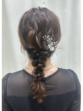 サクララ(Sakura la) 編み下ろし/結婚式お呼ばれヘア/参列ヘア/二次会ヘア/ロング