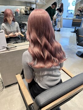 ブランコトレス 鏡島(BLANCO tres) 【ブリーチあり】ピンクベージュ