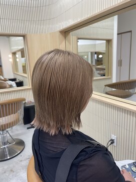 ニール 名古屋 伏見 丸の内(NEELU) 【Neelucitron_hachi】ワンブリーチくすみベージュ