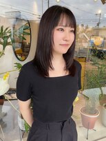 フルール(hair place Fleur)&nbsp;顔まわりレイヤー×ミディアムヘア