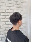 マッシュショート/刈り上げショート/グレージュカラー