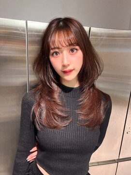 ロンドメリア 天神大名店(Lond Melia) 小顔に見せるヘア/ワンレン/ボブウルフ/ネビージュ/黒髪カタログ