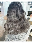 シルバーグレージュグラデーションスタイル☆