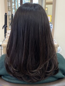 アルターリール(aL ter Rire) くびれヘア/アプリコットオレンジ/ハイライトカラー/澤瑞絵