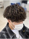 波巻きスパイラルパーマメンズマッシュツイストスパイラルパーマ