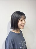 切りっぱなしボブ