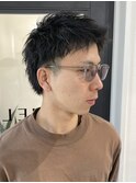 桑名メンズパーマフェザーパーマフェザーショートコンマヘア韓国