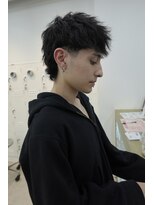 ソーレ(sole) マレットヘアーメンズカットメンズショートルーズパーマ