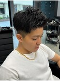 スパイキーショート/アップバング/フェード/mem's/眉毛